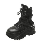 Women Chunky Platform Motorcycle Boots - ATLAS 1