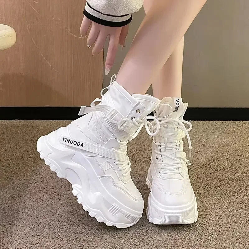 Women Chunky Platform Motorcycle Boots - ATLAS 1