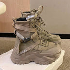 Women Chunky Platform Motorcycle Boots - ATLAS 1