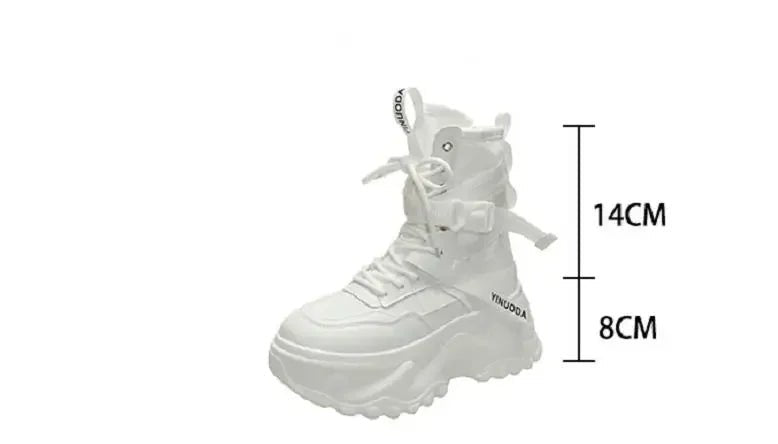 Women Chunky Platform Motorcycle Boots - ATLAS 1