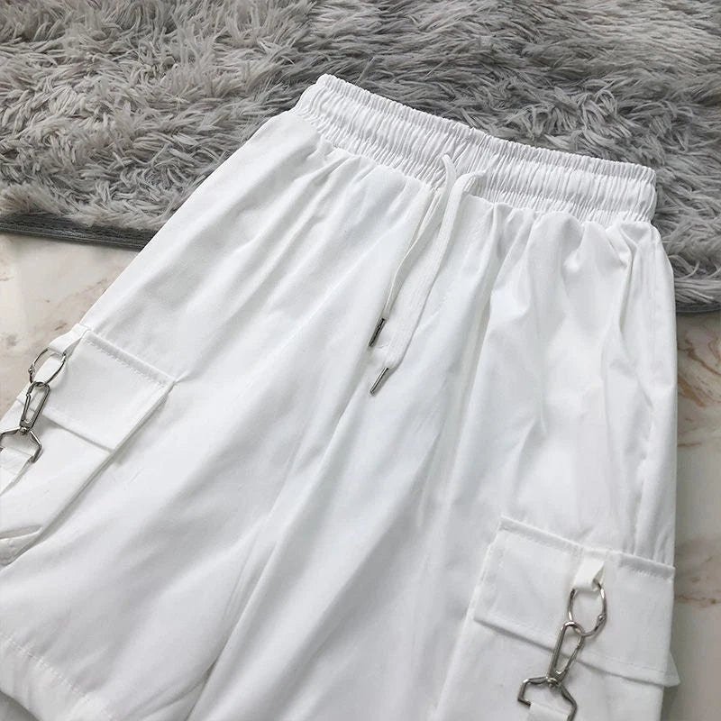 Women High Waist Baggy Cargo Shorts - ATLAS 1