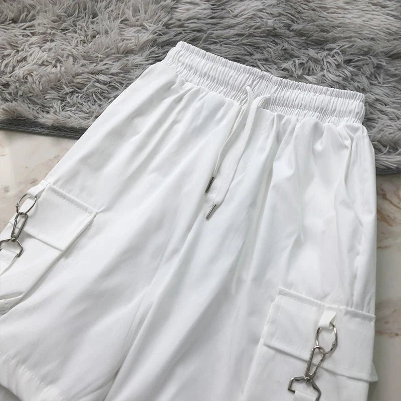 Women High Waist Baggy Cargo Shorts - ATLAS 1