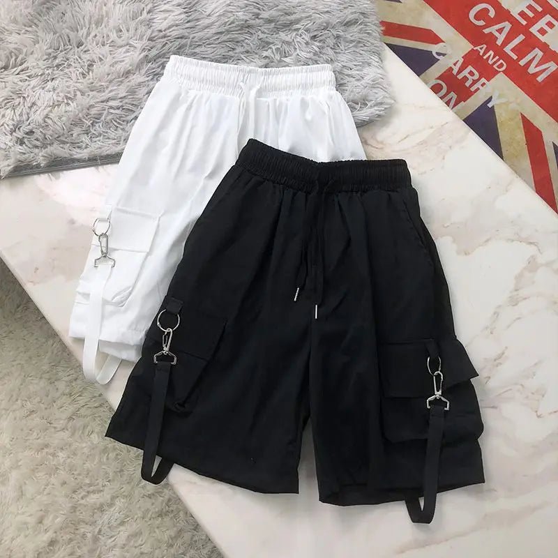 Women High Waist Baggy Cargo Shorts - ATLAS 1