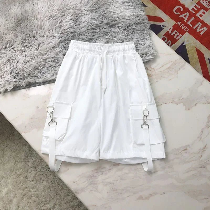 Women High Waist Baggy Cargo Shorts - ATLAS 1