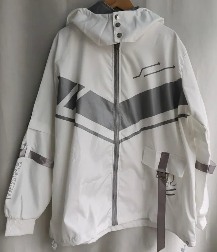 Women Streetwear Hooded Contrast Color Jacket - ATLAS 1