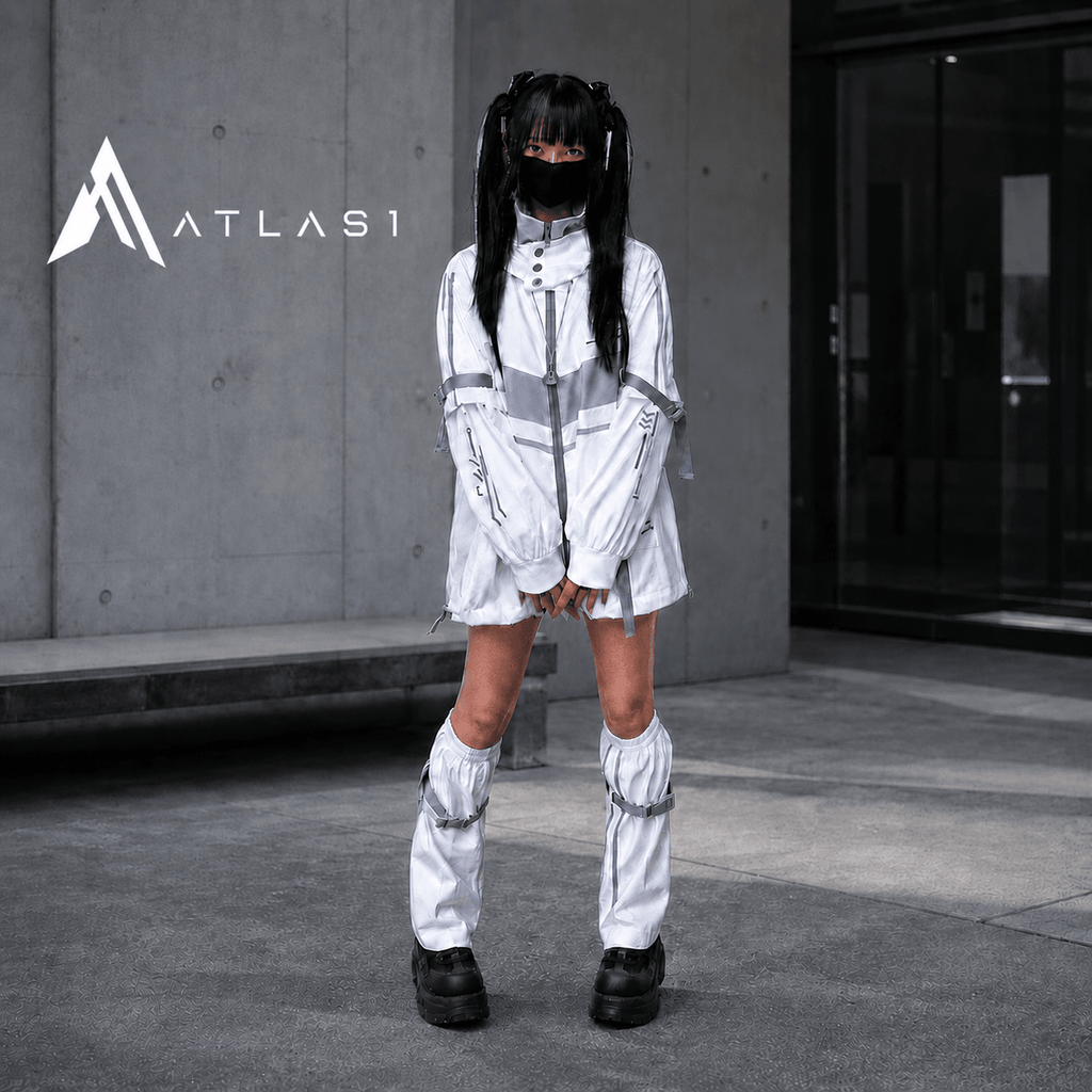 Women Streetwear Hooded Contrast Color Jacket - ATLAS 1