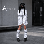 Women Streetwear Hooded Contrast Color Jacket - ATLAS 1