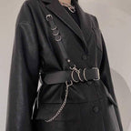 Women's Black Eco - Leather Techwear Harness - ATLAS 1