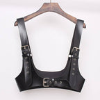 Women's Black Eco - Leather Techwear Harness - ATLAS 1