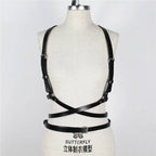 Women's Black Eco - Leather Techwear Harness - ATLAS 1
