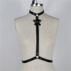 Women's Black Eco - Leather Techwear Harness - ATLAS 1