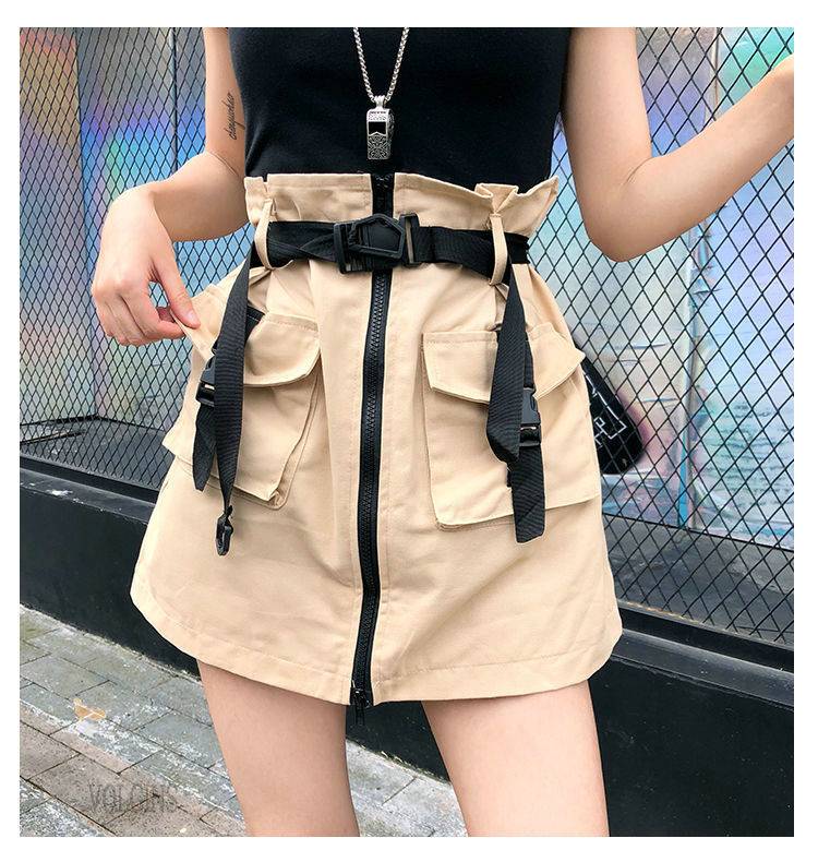 Women's Cargo Pockets Techwear Mini Skirt - ATLAS 1