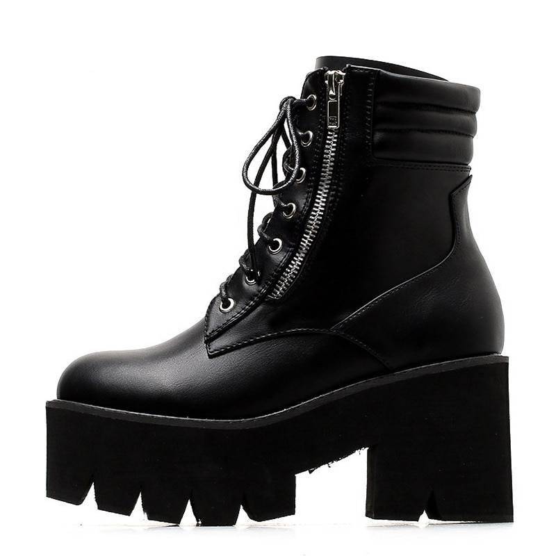 Women's High Platform Techwear Ankle Boots - ATLAS 1