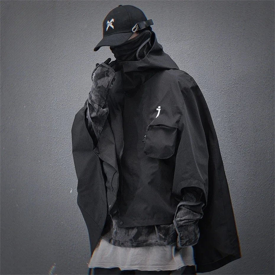 Women's Hooded Techwear Functional Cape Jacket - ATLAS 1