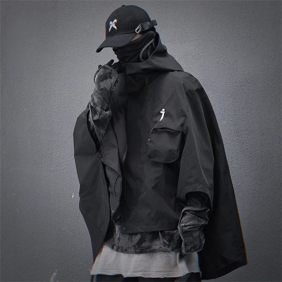 Women's Hooded Techwear Functional Cape Jacket - ATLAS 1