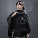 Women's Hooded Techwear Functional Cape-Style Jacket - ATLAS 1