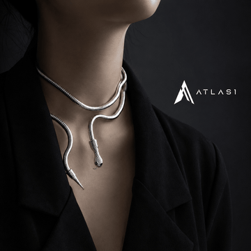 Women's Metal Snake Techwear Necklace - ATLAS 1