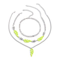 Women's Neon Color Flame Multi - Layer Techwear Necklace - ATLAS 1