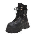 Women's Neon Green Chunky Techwear Boots - ATLAS 1