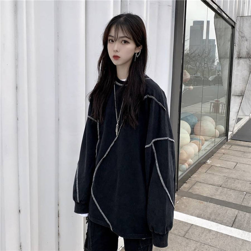 Women's Oversized Streetwear Techwear Sweatshirt - ATLAS 1