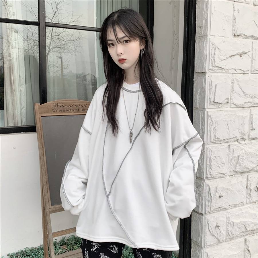 Women's Oversized Streetwear Techwear Sweatshirt - ATLAS 1