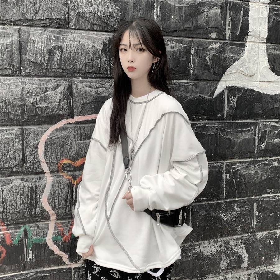 Women's Oversized Streetwear Techwear Sweatshirt - ATLAS 1