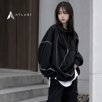 Women's Oversized Streetwear Techwear Sweatshirt