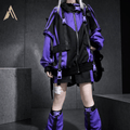 Women's Purple Techwear Jacket - ATLAS 1 - Techwear Store