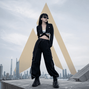 Women's Reflective Details Loose Techwear Cargo Pants