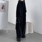 Women's Reflective Details Loose Techwear Cargo Pants - ATLAS 1