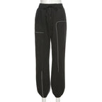Women's Reflective High Waist Cyber Punk Joggers - ATLAS 1