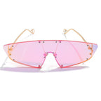 Women's Rimless Cyber Punk Sunglasses - ATLAS 1