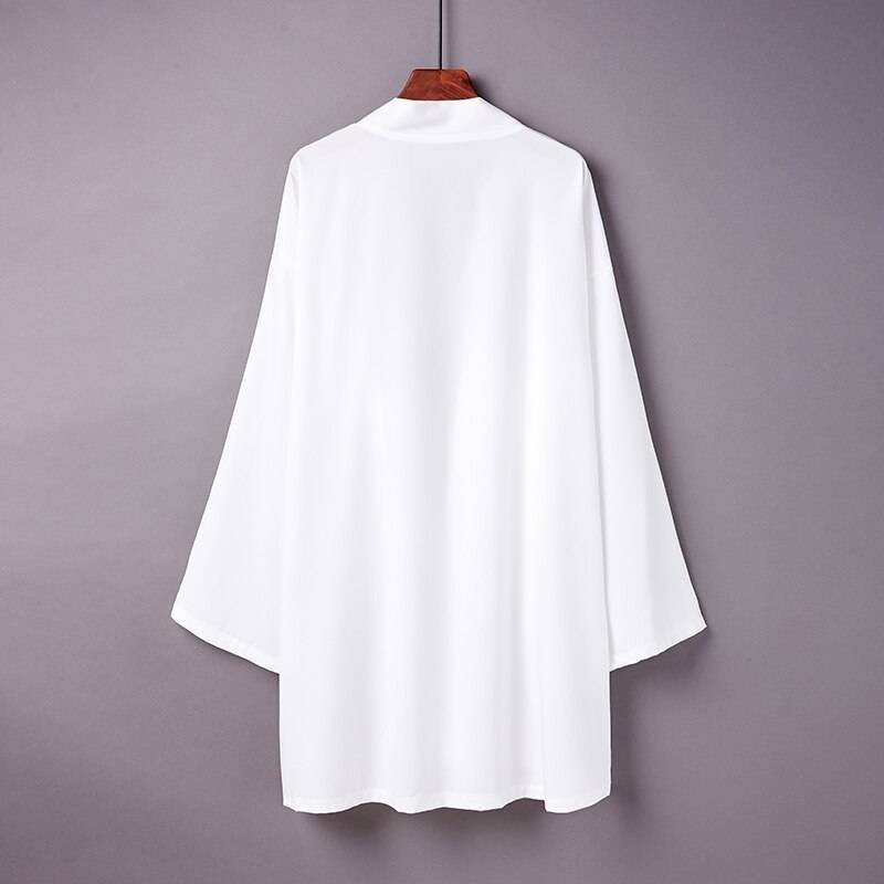 Women's Solid Color Oversized Techwear Haori - ATLAS 1