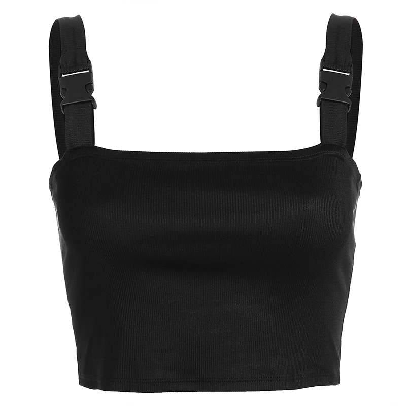 Women's Tactical Buckle Techwear Crop Top - ATLAS 1