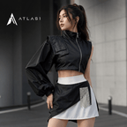 Women's Techwear Asymetric One Shoulder Jacket - ATLAS 1