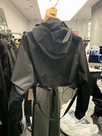 Women's Techwear Hooded Short Windbreaker Jacket - ATLAS 1