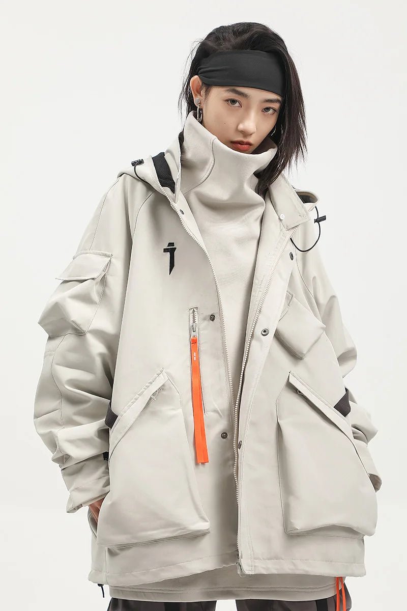 Women's Techwear Hooded Windbreaker Jacket - ATLAS 1