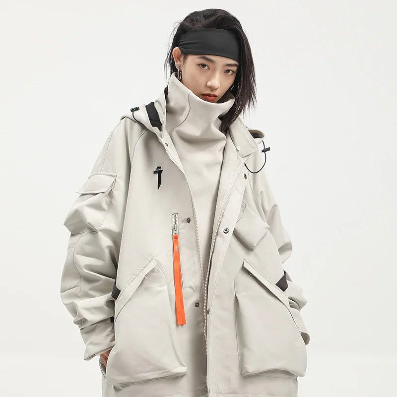 Women's Techwear Hooded Windbreaker Jacket - ATLAS 1