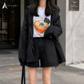 Women's Tokyo Print Streetwear Oversized Jacket - ATLAS 1