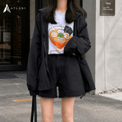 Women's Tokyo Print Streetwear Oversized Jacket - ATLAS 1