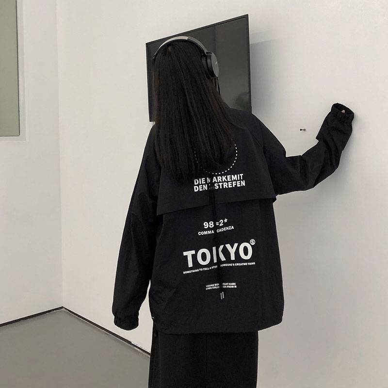 Women's Tokyo Print Streetwear Oversized Jacket - ATLAS 1