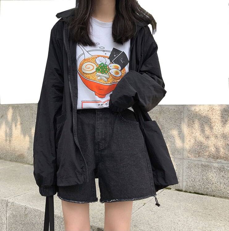 Women's Tokyo Print Streetwear Oversized Jacket - ATLAS 1