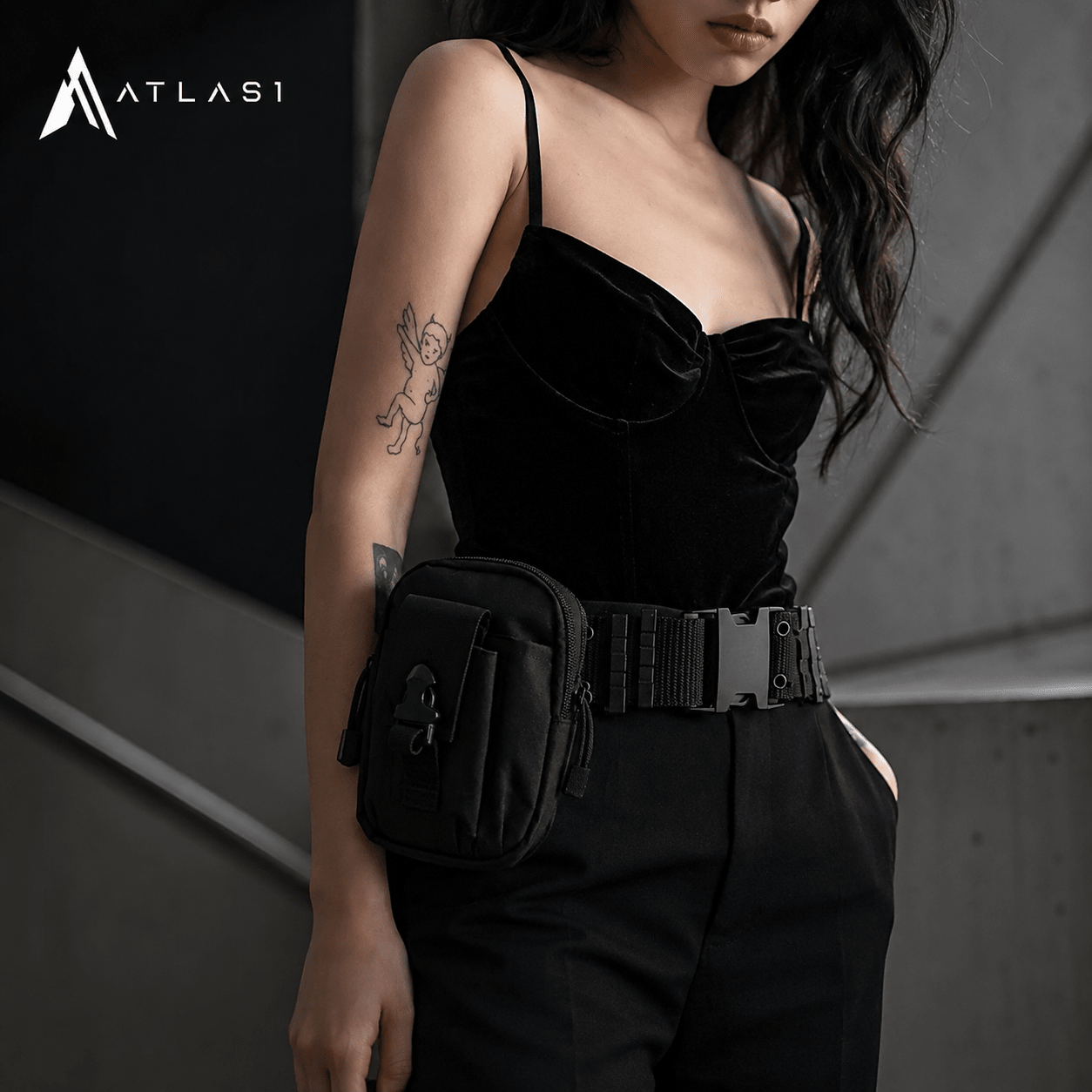Women's Wide Tactical Buckle Techwear Belt - ATLAS 1