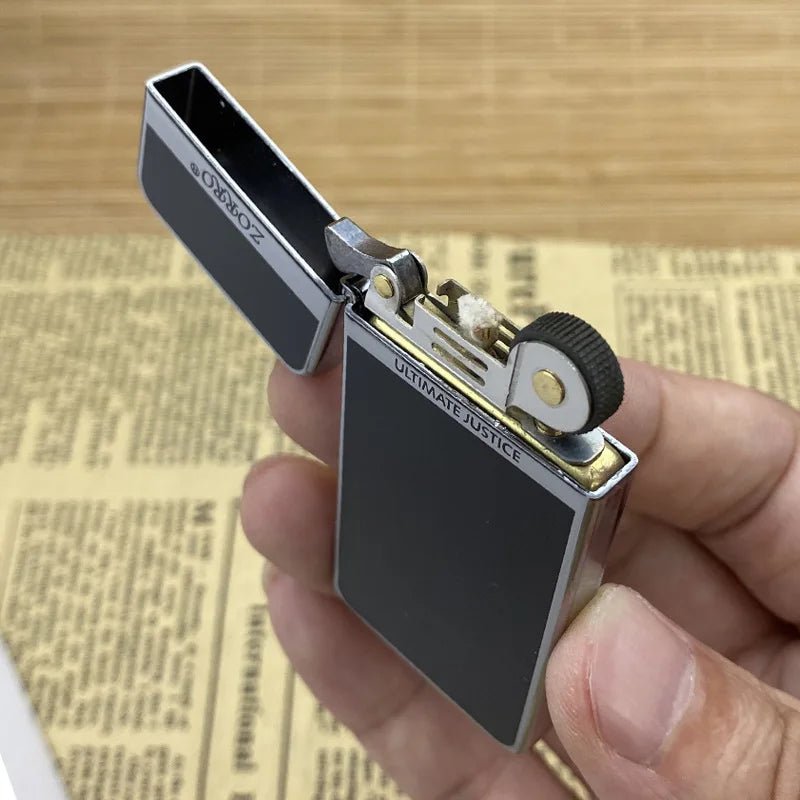 Zorro Black Resin Windproof Pocket Lighter - ATLAS 1