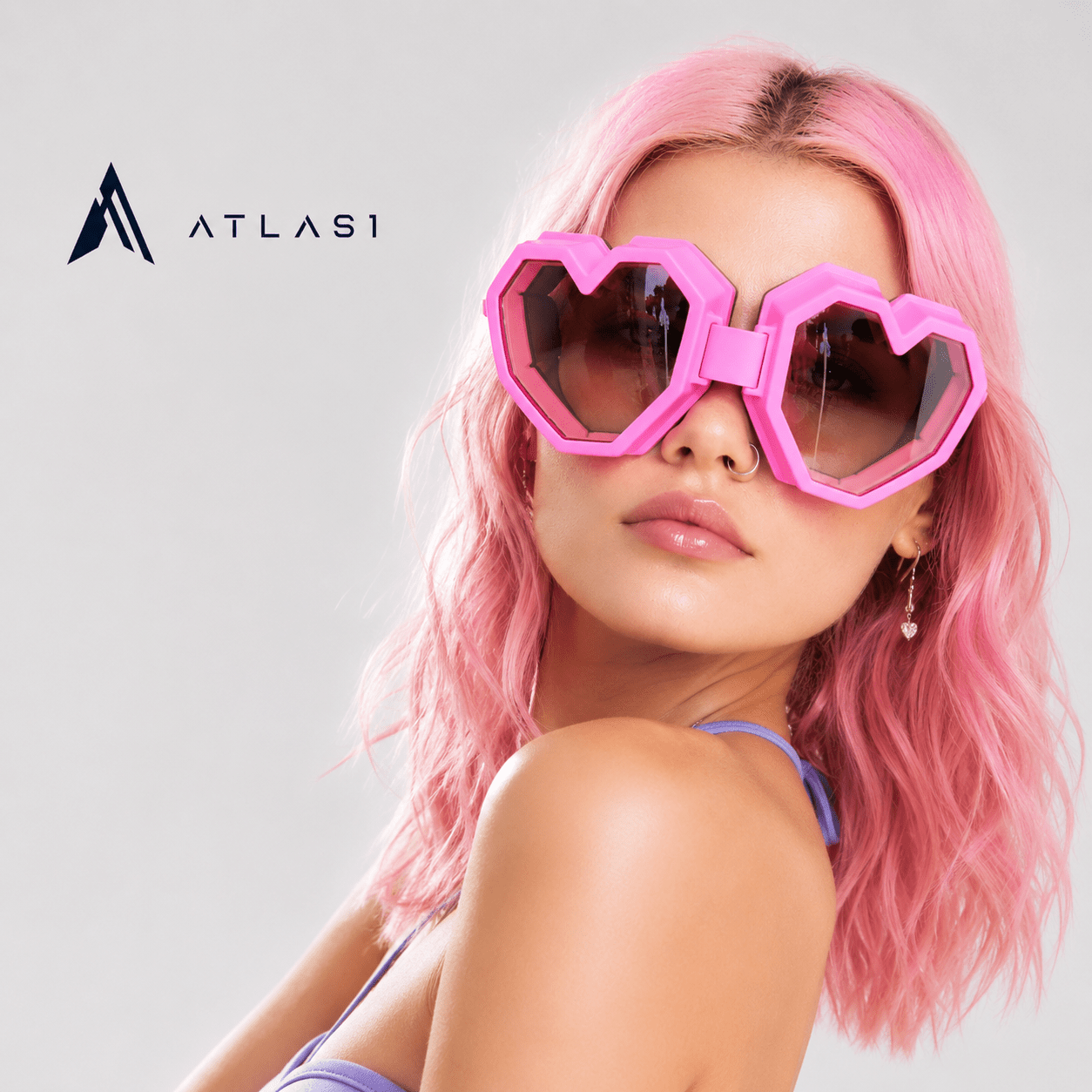 Zyra™ — Cyberpunk Heart Shaped Glasses - ATLAS 1