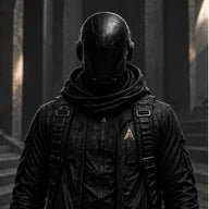 SYSTEM, ATLAS 1 mascot in black techwear and a helmet