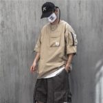 11 BYBB’S DARK 2021 Hip Hop T Shirt Men Summer Multi Pockets Oversize Tshirts Streetwear Functional Harajuku T-Shirt WB122