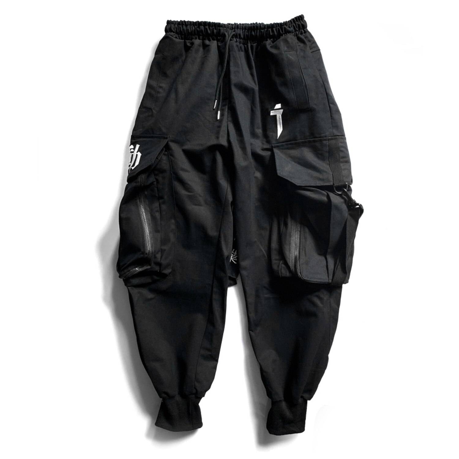 Men's Cargo Hip Hop Harajuku Multi-pocket Trousers Fashion Leisure Harem  Pants | eBay