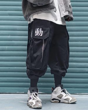 11 BYBB’S DARK Multi Pocket Hip Hop Pants Men Ribbon Elastic Waist Harajuku Streetwear Joggers Mens Trousers Techwear Pants
