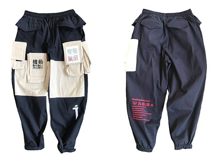 11 BYBB'S DARK Patchwork Pockets Cargo Pants Men Harajuku Hip Hop Sweatpant Male Joggers Track Trousers Streetwear Techwear
